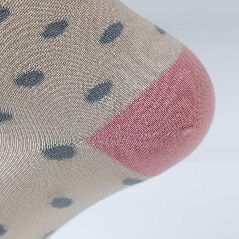 Fashion Dot Spun Silk Jacquard Super Soft Lady Socks