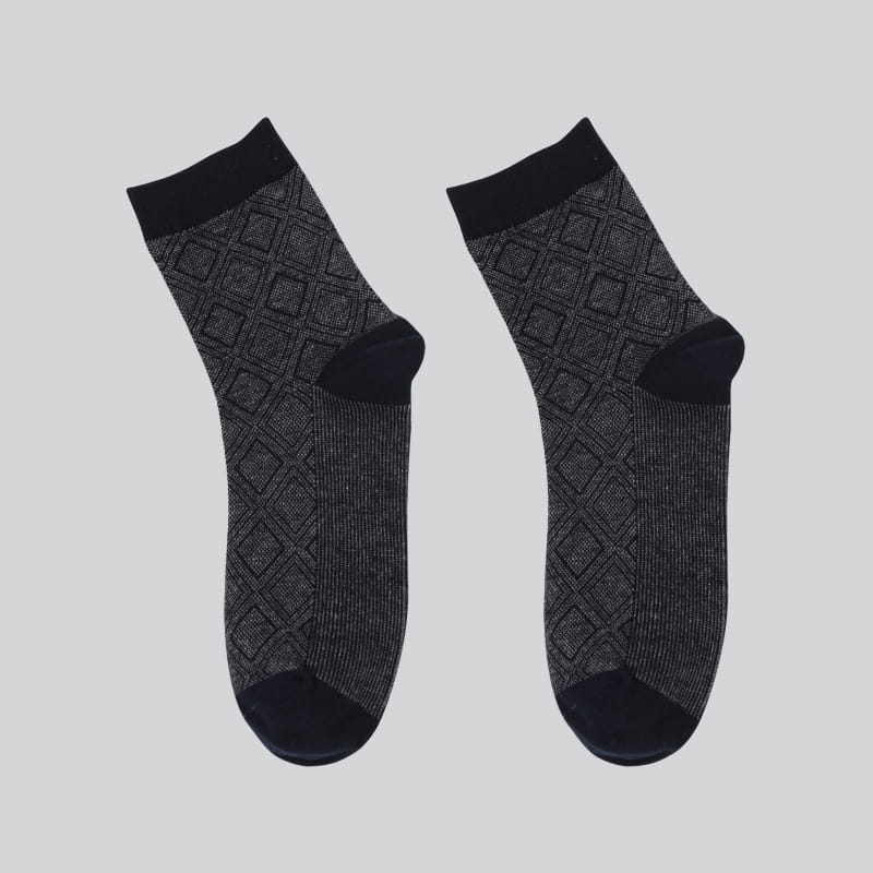 Tutus Hiems New Diamond Pattern Casual Business Cotton Men Socks