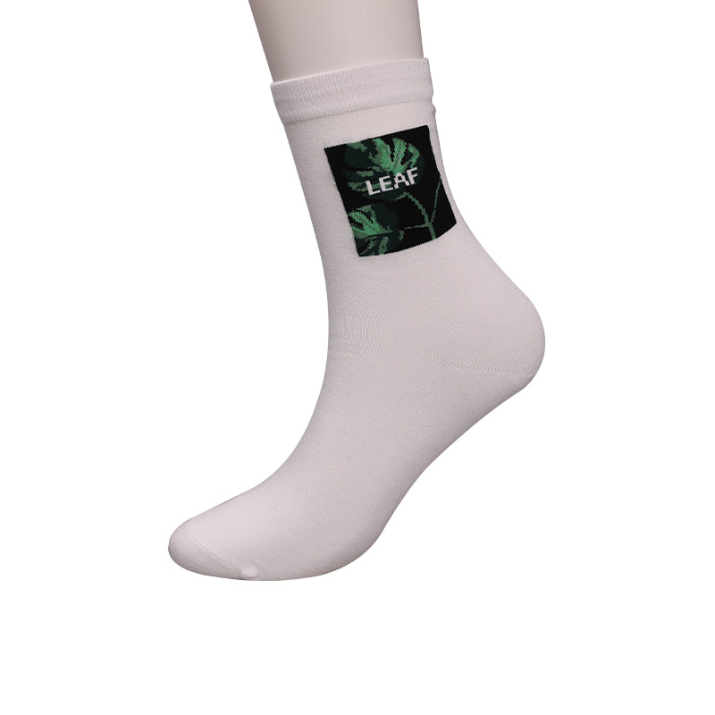 Mollis sericum nylon involvit spandex imitatio 3D typis jacquard manu sutilis autumni et hiemis socks WSD2850