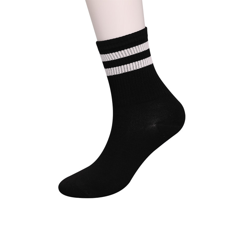Sericum nylon molle ductum ammoniacum 2 fasciolis horizontalibus et manu-sutilis mulierum socks WSD1536 roboratur.