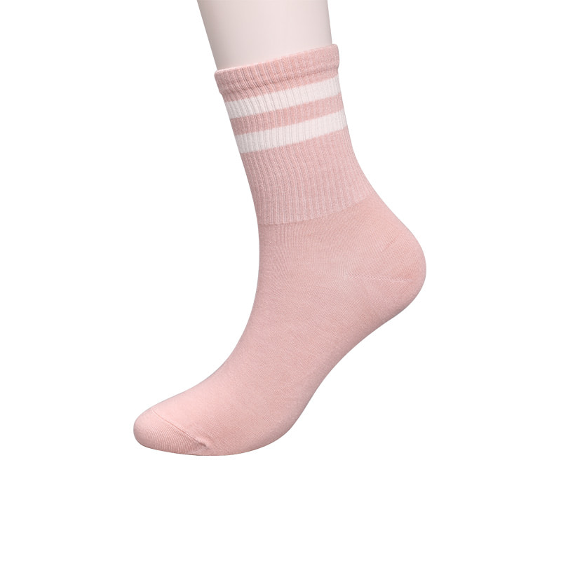 Sericum nylon molle ductum ammoniacum 2 fasciolis horizontalibus et manu-sutilis mulierum socks WSD1536 roboratur.