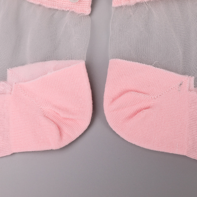 Fashion nylon diaphanum sericum bombacio fundum feminae navi socks top margaritum vitreum vitrum sericum mulieres navi socks WSD1288
