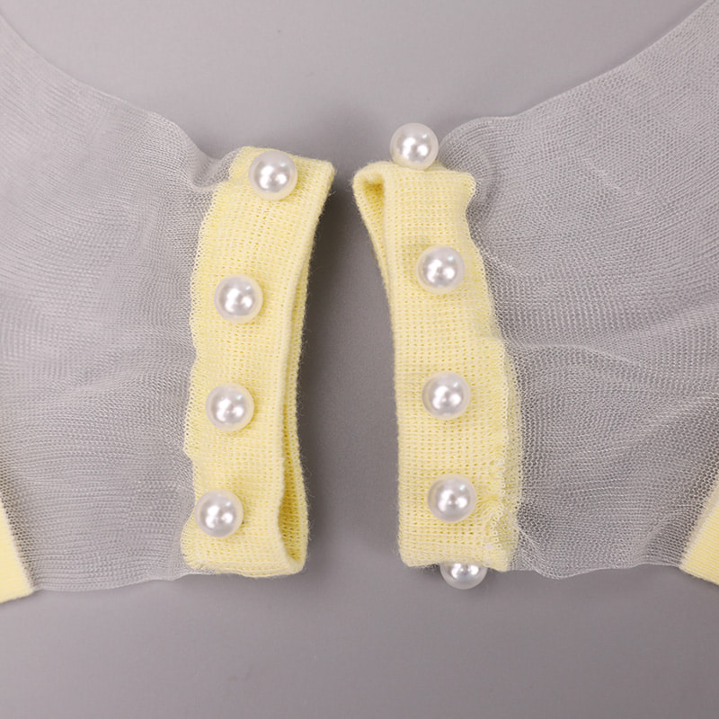 Fashion nylon diaphanum sericum bombacio fundum feminae navi socks top margaritum vitreum vitrum sericum mulieres navi socks WSD1288