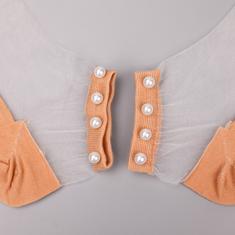 Fashion nylon diaphanum sericum bombacio fundum feminae navi socks top margaritum vitreum vitrum sericum mulieres navi socks WSD1288