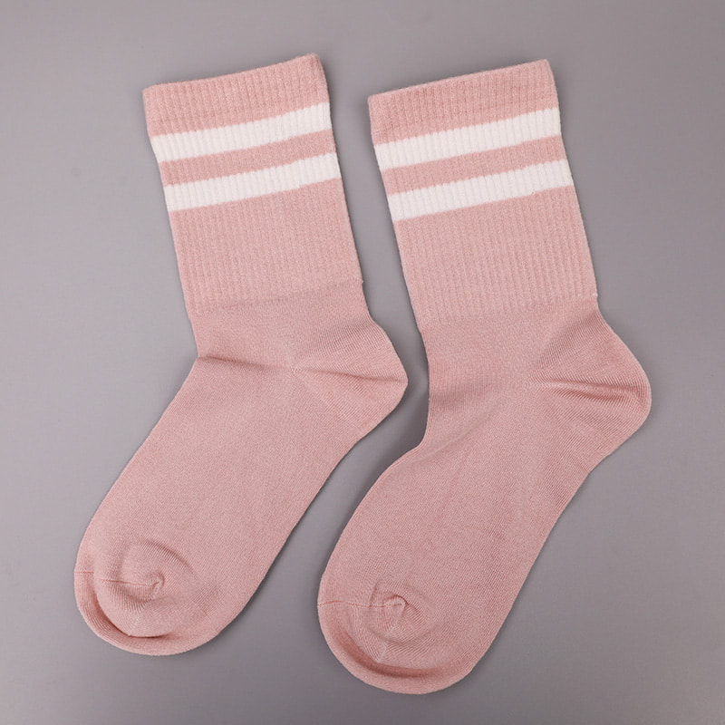 Sericum nylon molle ductum ammoniacum 2 fasciolis horizontalibus et manu-sutilis mulierum socks WSD1536 roboratur.