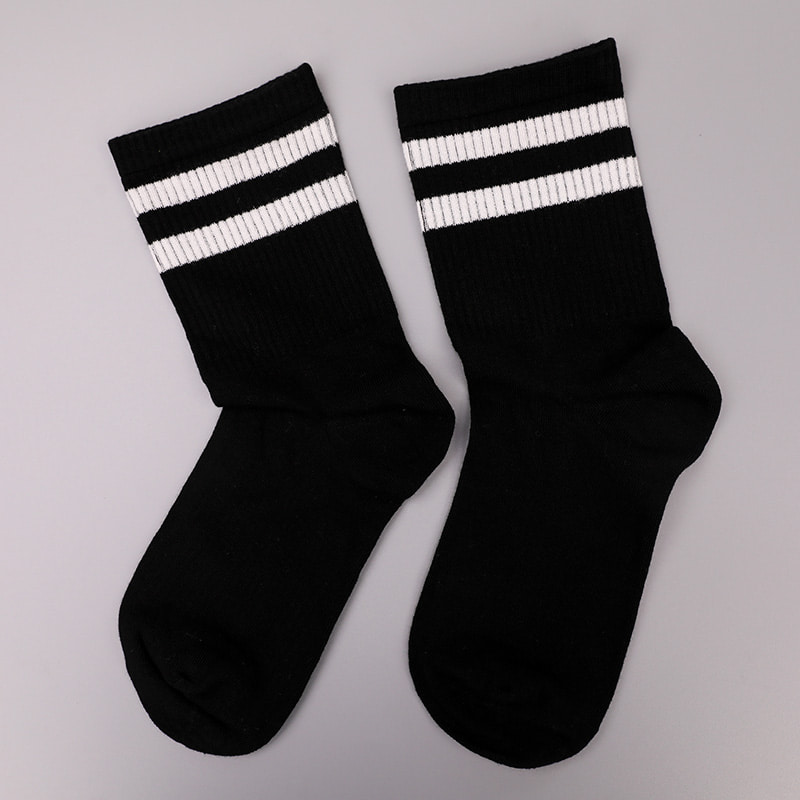 Sericum nylon molle ductum ammoniacum 2 fasciolis horizontalibus et manu-sutilis mulierum socks WSD1536 roboratur.