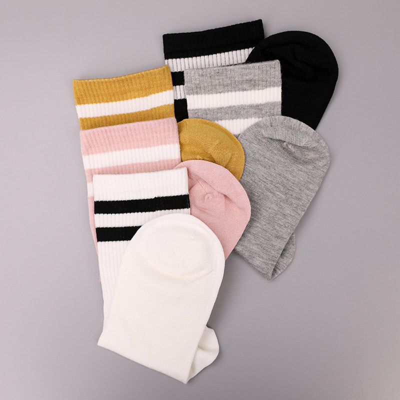 Sericum nylon molle ductum ammoniacum 2 fasciolis horizontalibus et manu-sutilis mulierum socks WSD1536 roboratur.