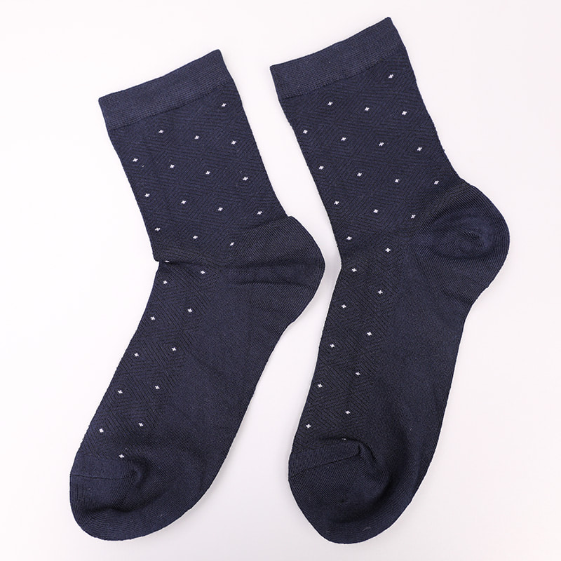Molle sericum nylon ammoniaci involutum, invisibilis adamantinum instar parvae dotulae jacquard manus-sutae hieme crassae hominum socks WSD2851.