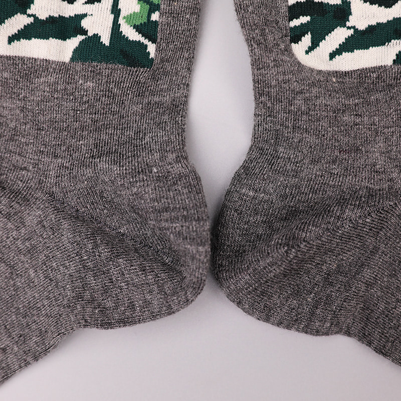 Mollis sericum nylon involvit spandex imitatio 3D typis jacquard manu sutilis autumni et hiemis socks WSD2850