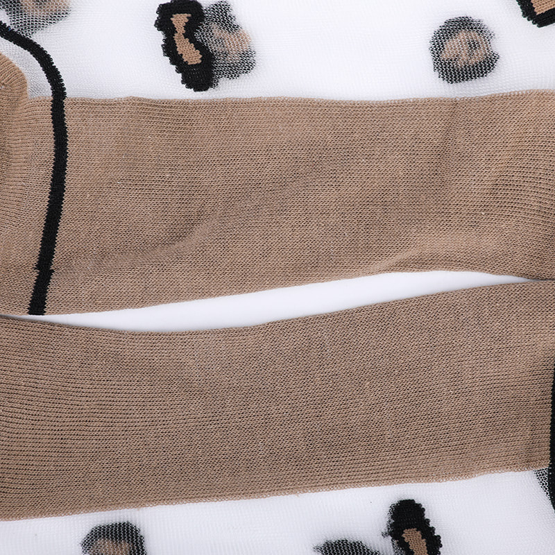 Fashion pellucidum nylon bombacio serici fundo feminarum tibialia pardus exemplar floris serici pellucidalis feminarum tibialia crystalli serici feminarum tibialia WSD1939