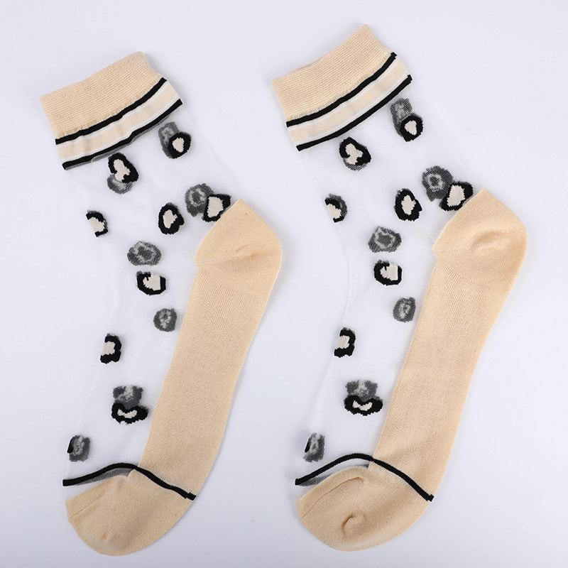 Fashion pellucidum nylon bombacio serici fundo feminarum tibialia pardus exemplar floris serici pellucidalis feminarum tibialia crystalli serici feminarum tibialia WSD1939