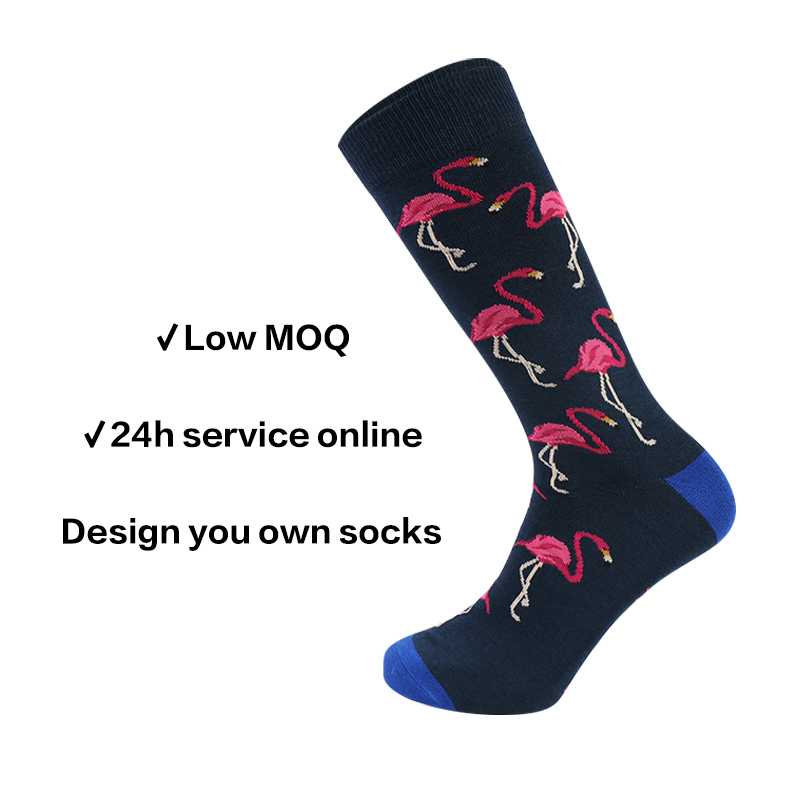 Low MOQ Fashion Mathematical Formula pineapple Mens Cotton Bamboo Happy Dress Men Custom Socks