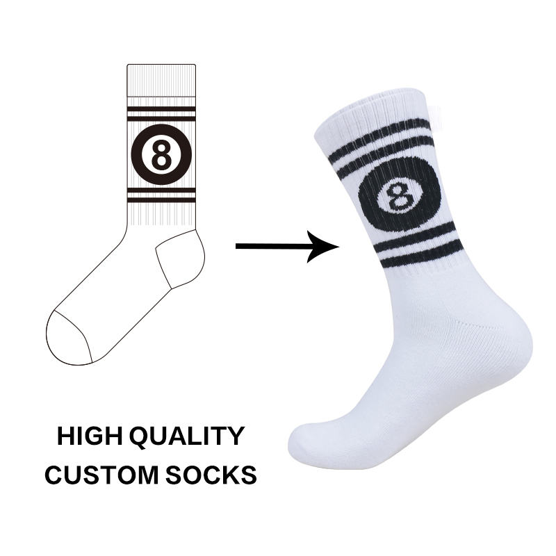 Oem Unisex Cotton Men Crew Custom Socks