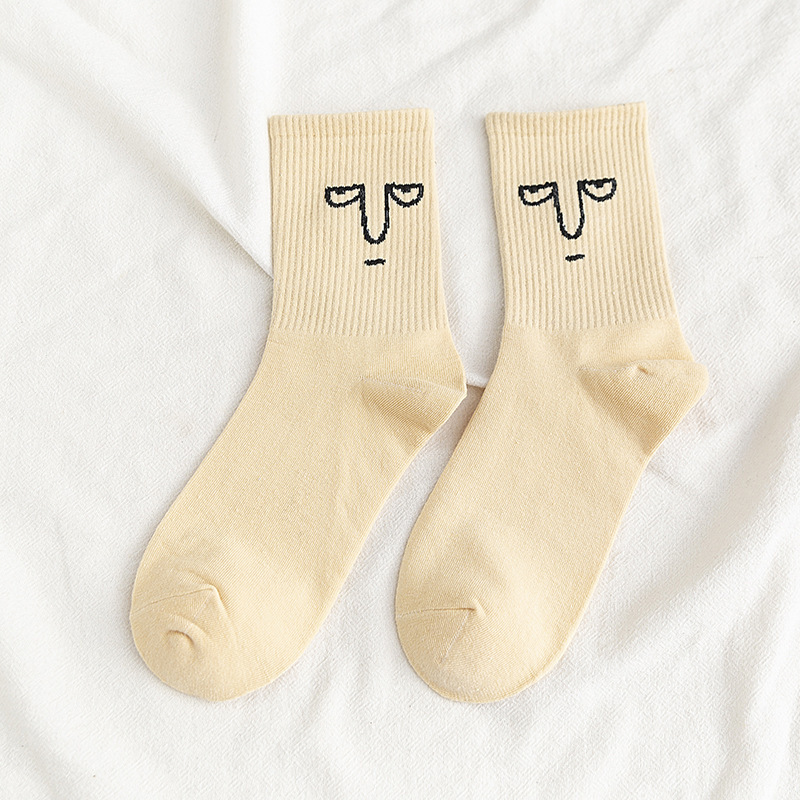 Custom Tube Cute Fall Happy Novitates Funny Cotton Unique Smile Crew Socks Unisex