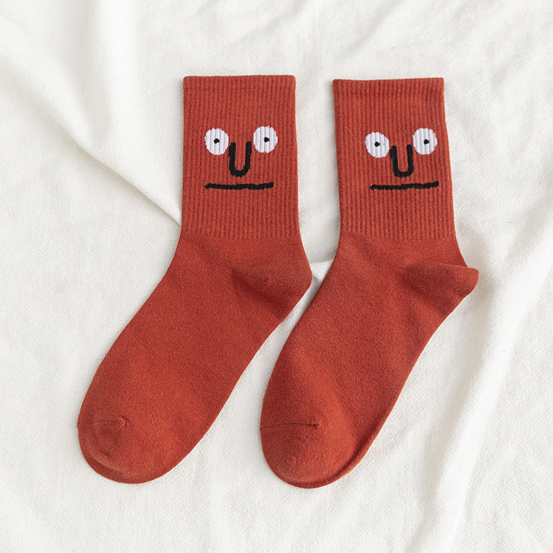 Custom Tube Cute Fall Happy Novitates Funny Cotton Unique Smile Crew Socks Unisex