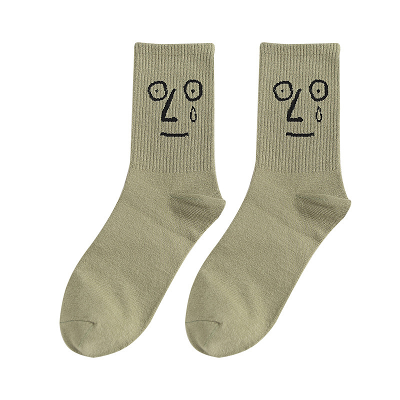 Custom Tube Cute Fall Happy Novitates Funny Cotton Unique Smile Crew Socks Unisex