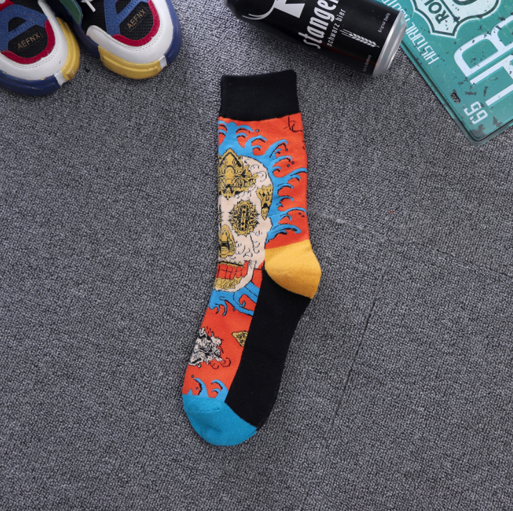 Mos Autumn High Quality Fashion Comics Street Popular Funny Socks For Men