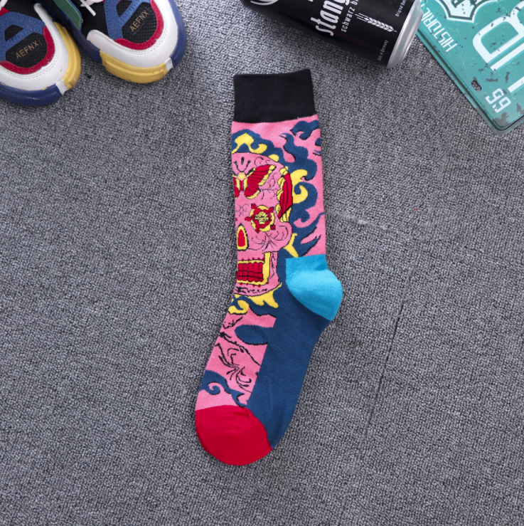 Mos Autumn High Quality Fashion Comics Street Popular Funny Socks For Men