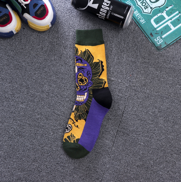 Mos Autumn High Quality Fashion Comics Street Popular Funny Socks For Men