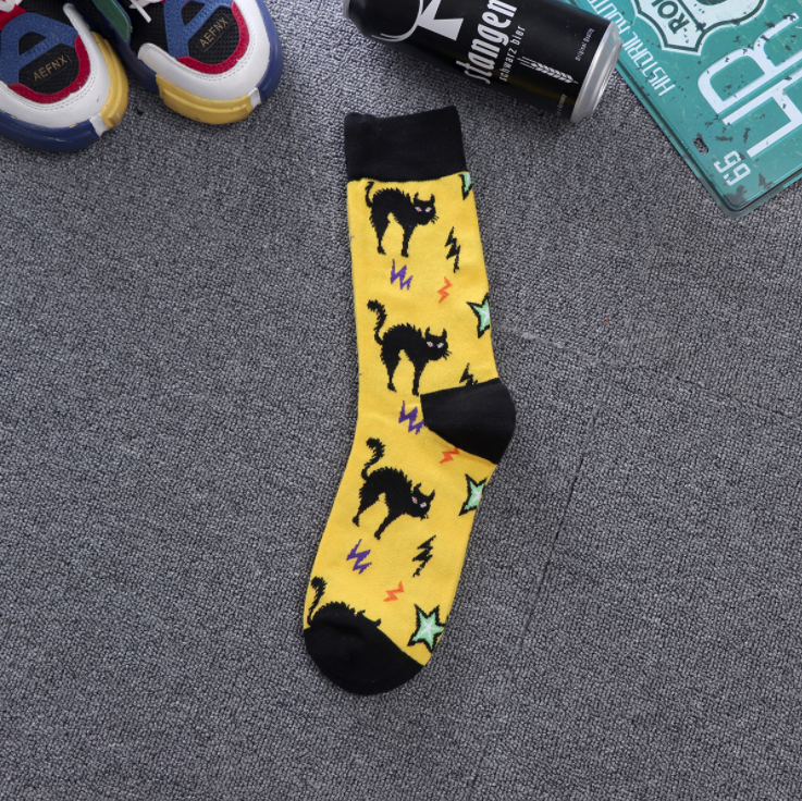 Mos Autumn High Quality Fashion Comics Street Popular Funny Socks For Men