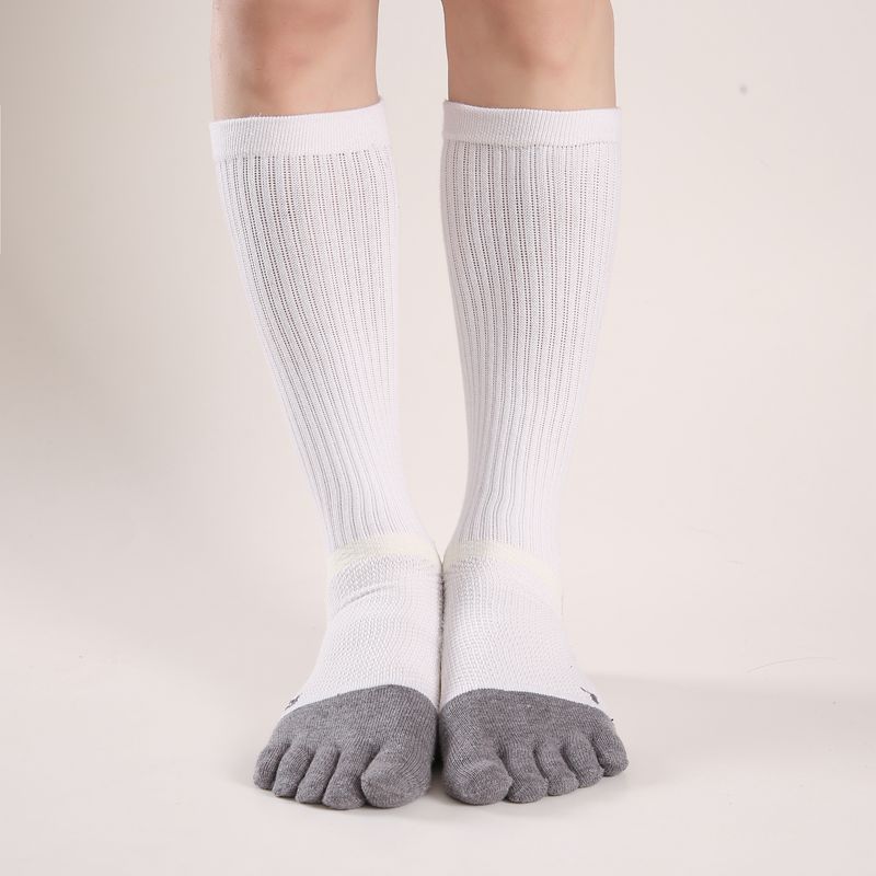 Custom Separation Non Slip Fashion Compression Men's Five Finger Running Toes Socks