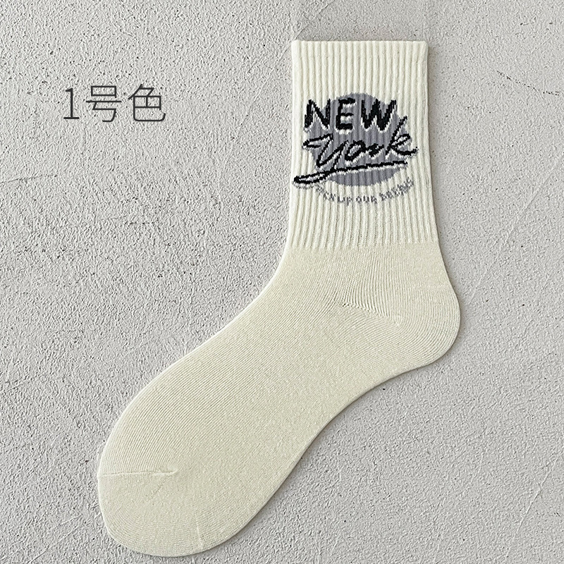 Oem Moq Fast Sample Designer Casual Custom Logo Mens Cotton Jacquard Crew Socks