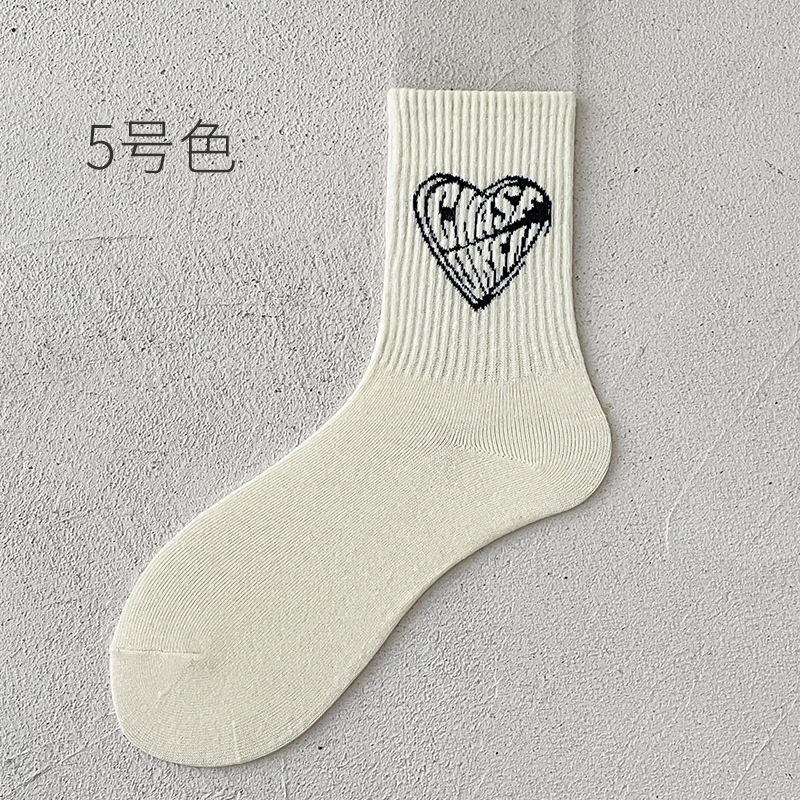 Oem Moq Fast Sample Designer Casual Custom Logo Mens Cotton Jacquard Crew Socks